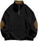 Autumn And Winter Men's New Christmas Digital Printed Long Sleeve Stand Half Zip Plus Hoodie