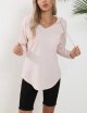 Women's V Neck Hoodies Long Sleeve Sweatshirt Drawstring Pullover Tops with Pocket