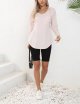 Women's V Neck Hoodies Long Sleeve Sweatshirt Drawstring Pullover Tops with Pocket