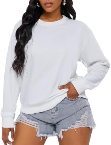 Women Sweatshirts Long Sleeve Casual Oversized Sweatshirt