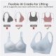 Women's Lace Buttonless Comfortable Bra Push Up Lace Bra Comfort Wireless Lace Bralette for Women Backless Bra