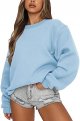 Women's Casual Sweatshirt Long Sleeve Loose Fitting Pullovers Fall Tops