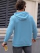 Men's Hoodie Casual Long Sleeve Waffle Knit Drawstring Hoodies Pullover Sweatshirts With Pocket