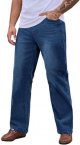 Men's Relaxed Fit Jeans Comfort Stretch Denim Pants