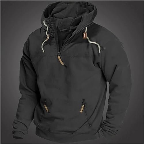 Sweatshirts For Men Long Sleeve Lace Up Pullover Comfort Lightweight Casual Tops For Sports Gym Gift Boy 12