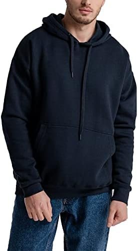 Mens hoodie Hoodie Men Cotton-Blend Hooded Sweatshirt Solid Color Drawstring Hooded (S-3XL)