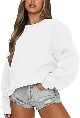 Women's Long Sleeve Sweatshirt Casual Oversized Pullover Hoodies Fall Tops