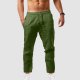 Mens Fashion Casual Printed Pocket Lace Up Pants Large Size Pants Mens Linen Pants