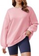 Sweatshirt for Women Oversized Fall Outfit Long Sleeve Y2K Pullover Top Sweat Shirts with Side Pockets