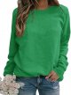 Womens Long Raglan Sleeve Sweatshirt Relaxed Fit Pullover Tops