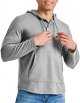 Mens Lightweight Jersey Hoodie, Cotton Hooded Sweatshirt With Collar